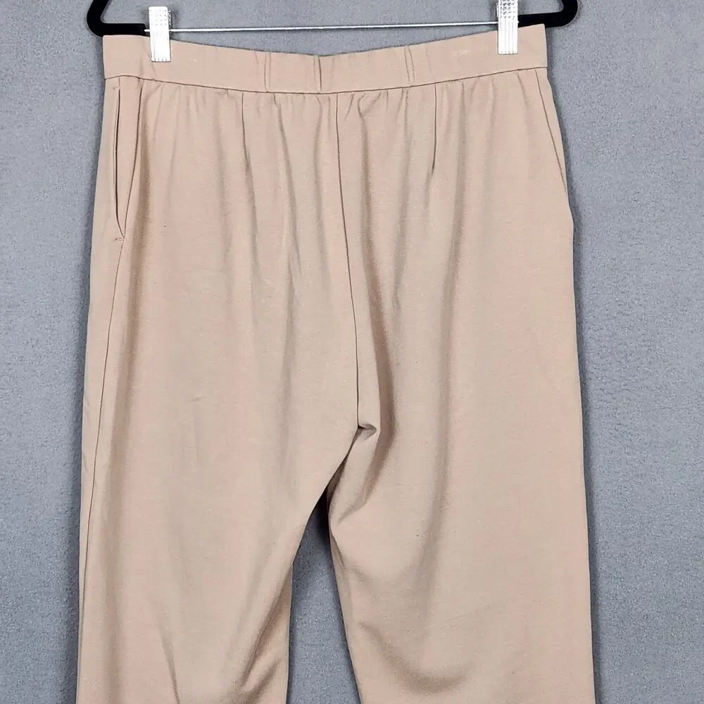 EILEEN FISHER Pants Womens Medium Beige Cropped Measure 32X25